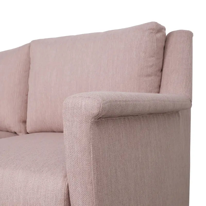 Modern three-seater fabric sofa