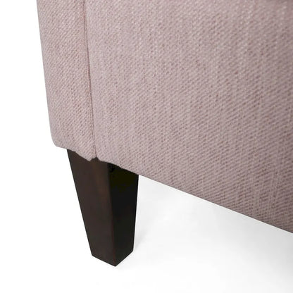 Modern three-seater fabric sofa