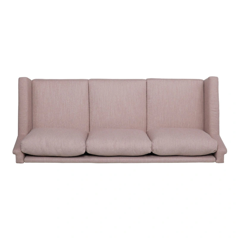 Modern three-seater fabric sofa
