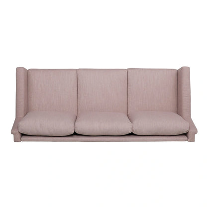 Modern three-seater fabric sofa
