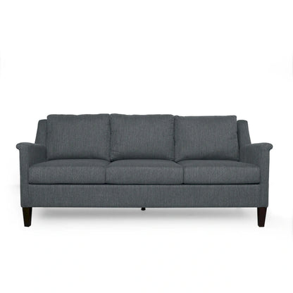 Modern three-seater fabric sofa