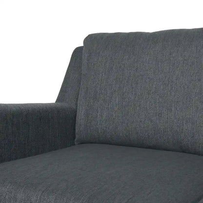 Modern three-seater fabric sofa