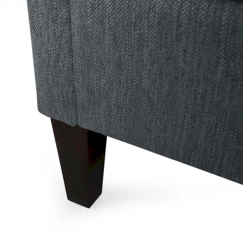 Modern three-seater fabric sofa