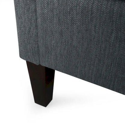 Modern three-seater fabric sofa