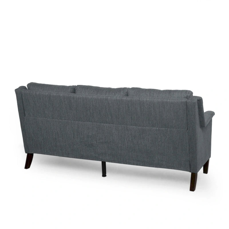 Modern three-seater fabric sofa