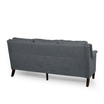Modern three-seater fabric sofa