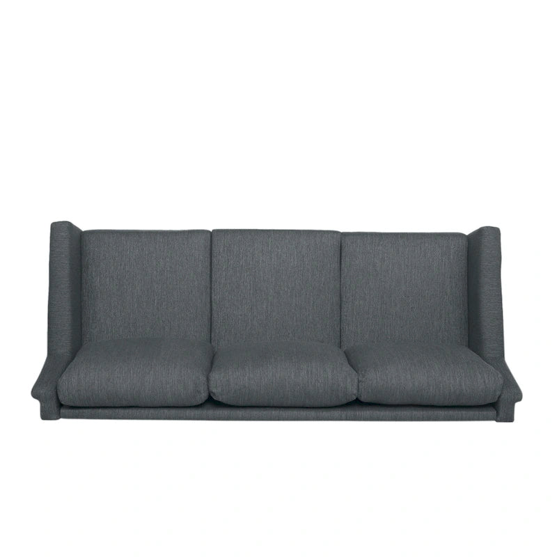 Modern three-seater fabric sofa
