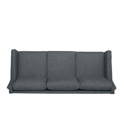 Modern three-seater fabric sofa