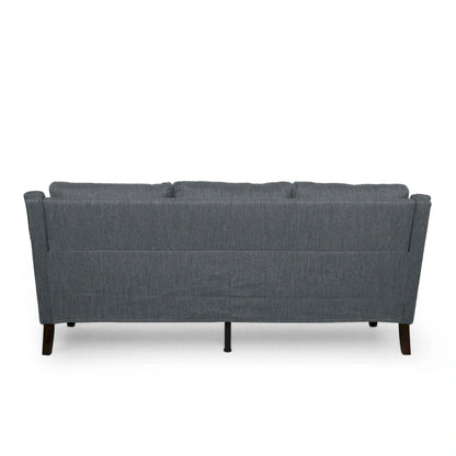Modern three-seater fabric sofa