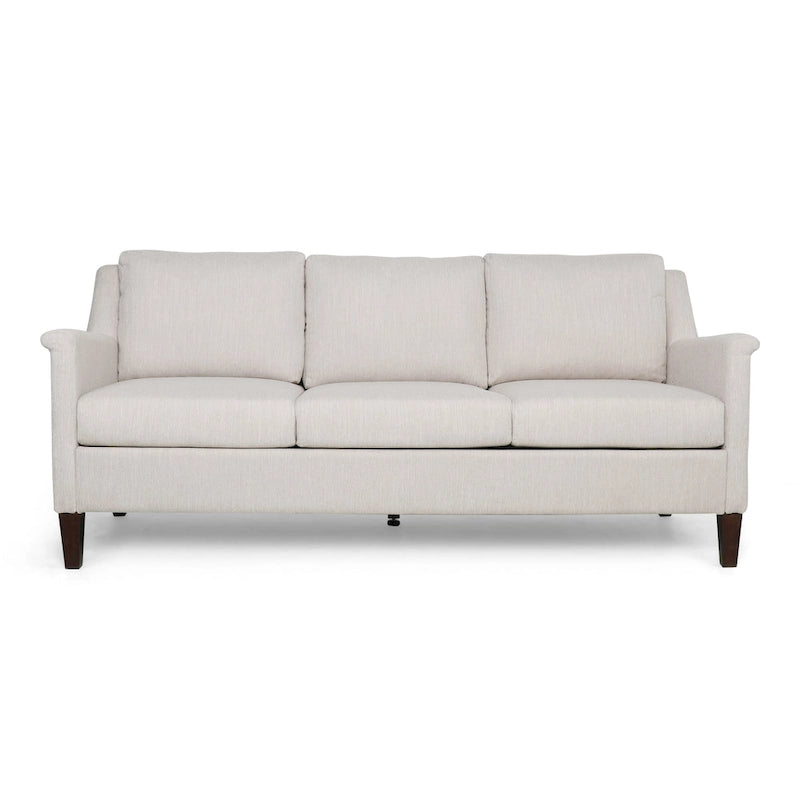 Modern three-seater fabric sofa