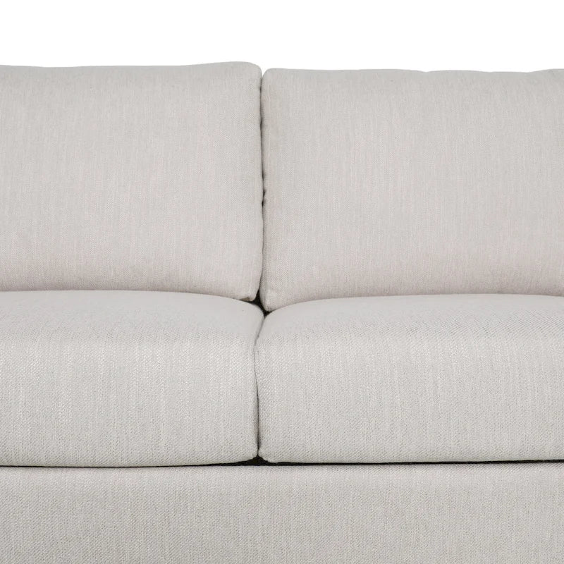 Modern three-seater fabric sofa