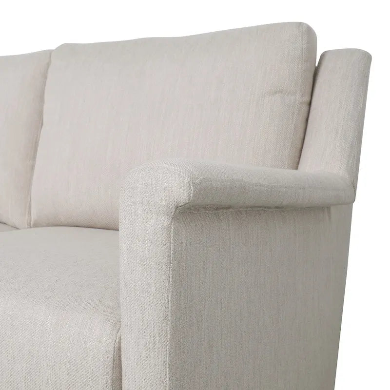 Modern three-seater fabric sofa