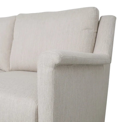 Modern three-seater fabric sofa
