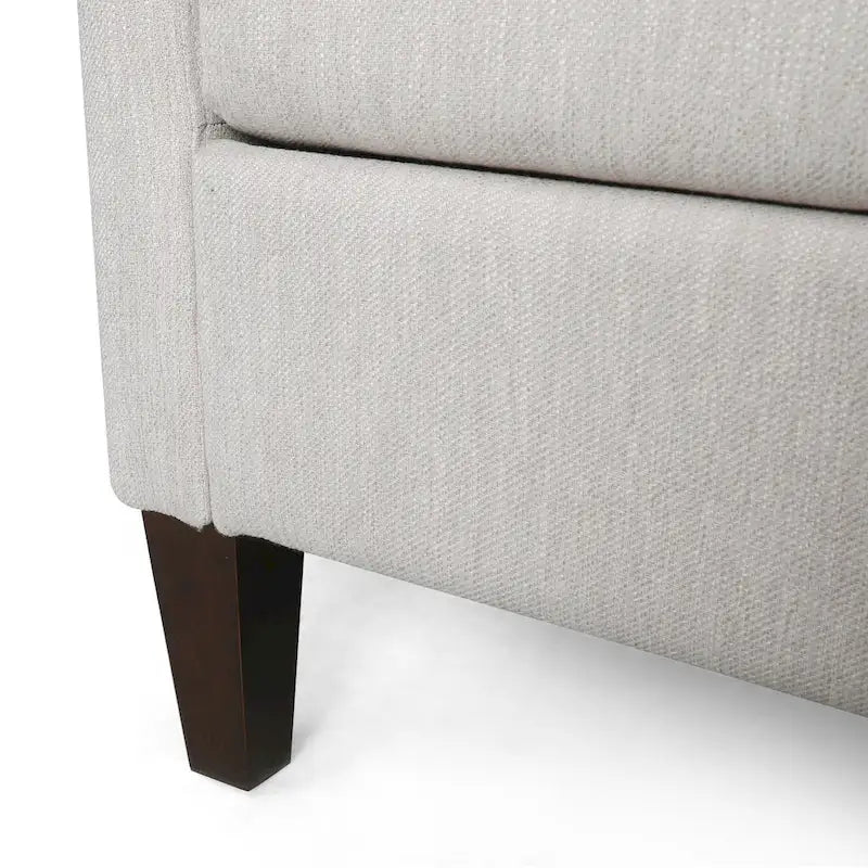 Modern three-seater fabric sofa
