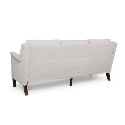 Modern three-seater fabric sofa