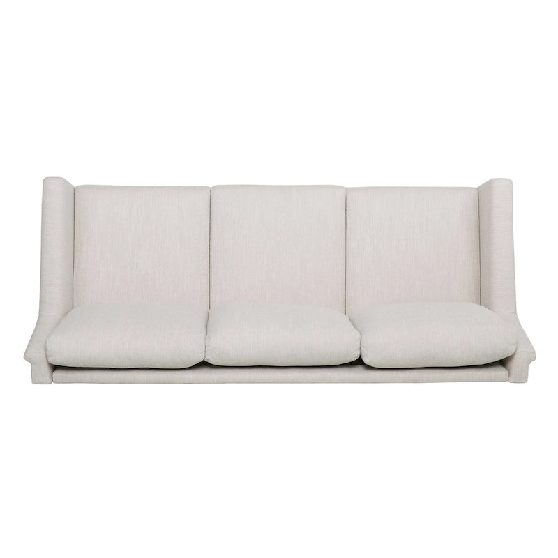 Modern three-seater fabric sofa