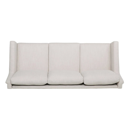 Modern three-seater fabric sofa