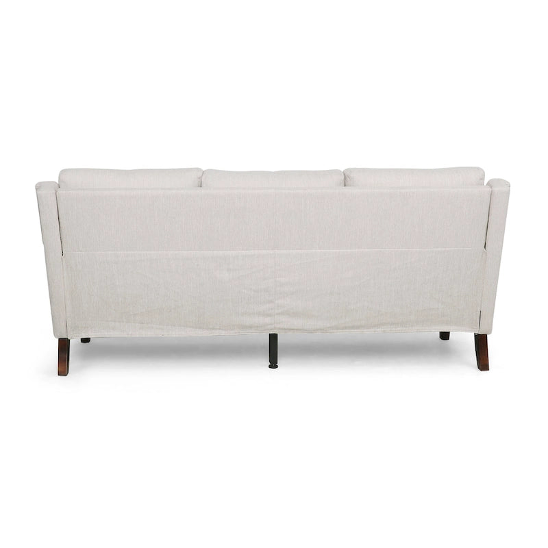 Modern three-seater fabric sofa
