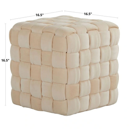 Braided Square 16 Ottoman