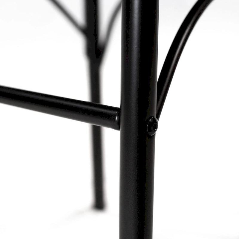 Compact four-seater dining table and chair set