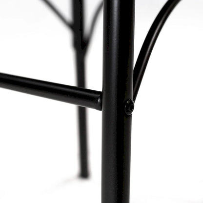 Compact four-seater dining table and chair set