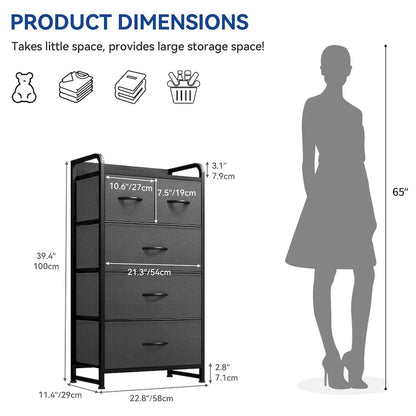 39.4 5 Drawers Furniture Storage Chest