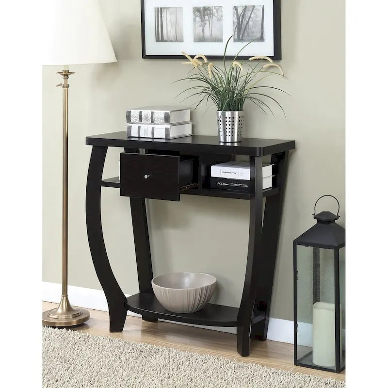 Convenience Concepts Newport 1 Drawer Dorchester Console Table with Shelf