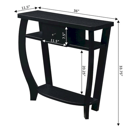 1 Drawer Dorchester Console Table with Shelf