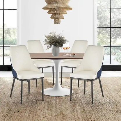 Faux Leather Upholstered Dining Chairs, Set of 4 - 18.1W x 21.3W x 36.6H