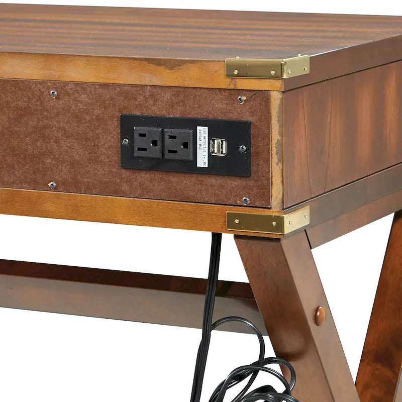 46-inch Desk with Power Station