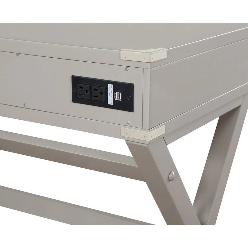 46-inch Desk with Power Station