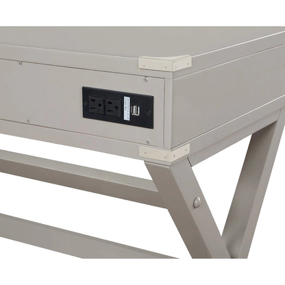 46-inch Desk with Power Station
