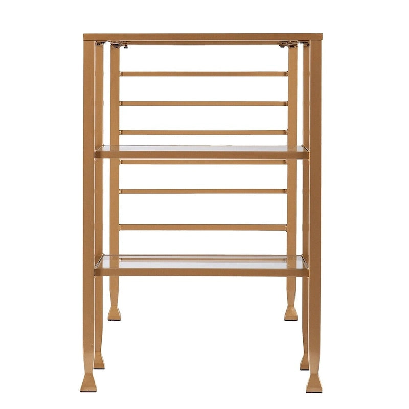 Gold Metal/Glass Writing Desk