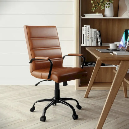 Mid-back LeatherSoft Executive Swivel Office Chair