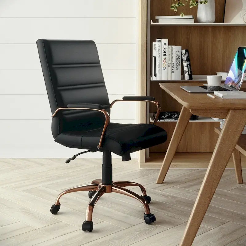 Mid-back LeatherSoft Executive Swivel Office Chair