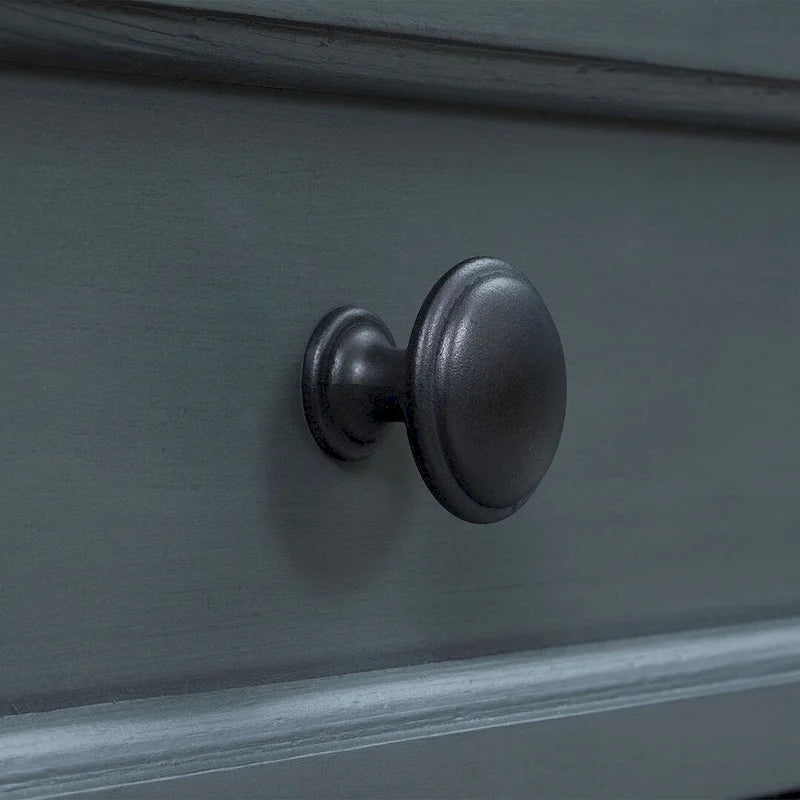 Vintage Style 4-Drawer 1-Shelf Console Table, Classic Entrance Display Table Entryway Table, Storage Sofa Table