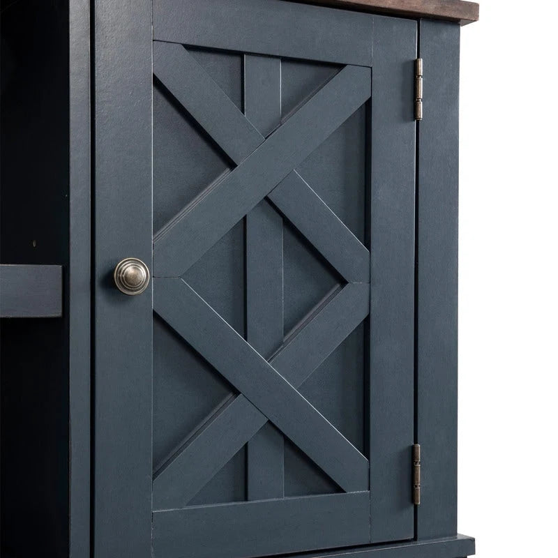 54 Farmhouse Wood TV Stand for TVs up to 60