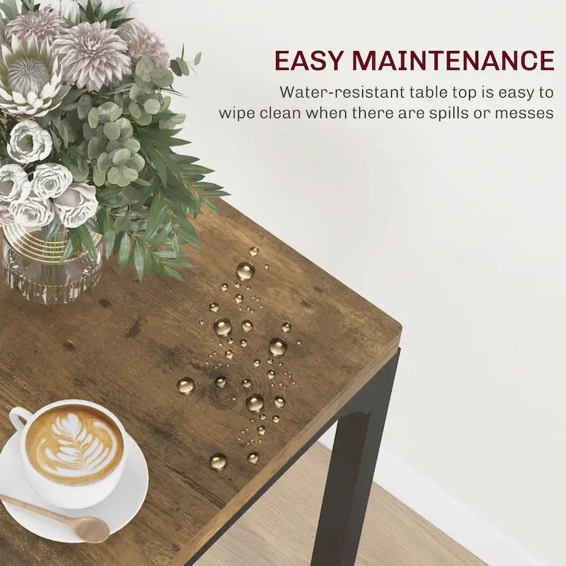 3 Piece Dining Table Set for 2, Modern Kitchen Table and Chairs, Dining Room Set for Breakfast Nook, Small Space