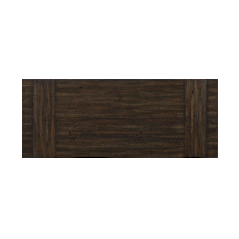 Brown Fabric & Espresso Dining Set (1 Table/2 Chairs)