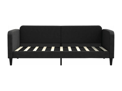 Lit de repos noir 90x190 cm tissu EOHJ72563