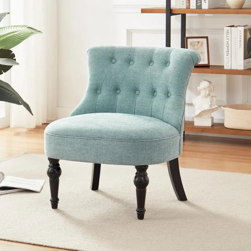 Tufted Upholstered Accent Chairs Set of 2
