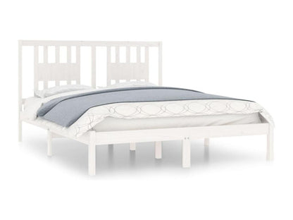 Cadre de lit Blanc Bois de pin massif 160x200 cm UDUI72078