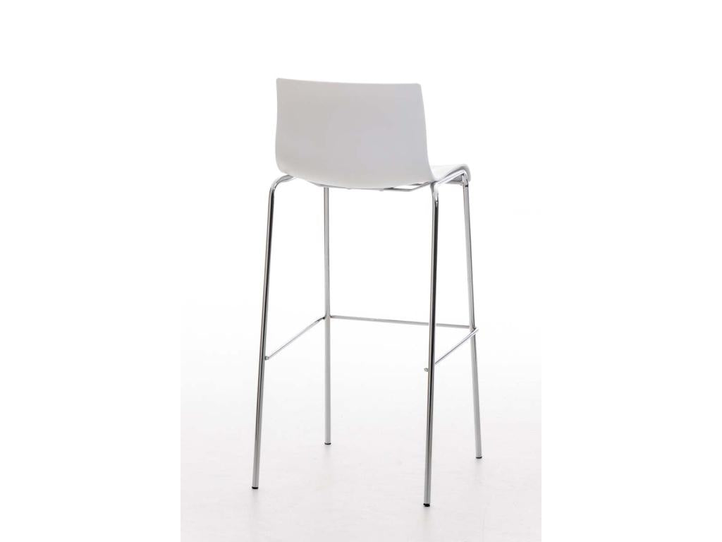 Tabouret de bar avec métal blanche 43x48x100 cm 10 0004938 EFAE93434