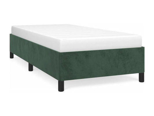 Cadre de lit Vert foncé 90x190 cm Velours MFJI51154