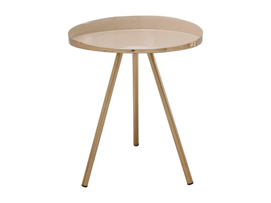 Table d'Appoint Design Ventoriq 48cm Ivoire ROZN02684