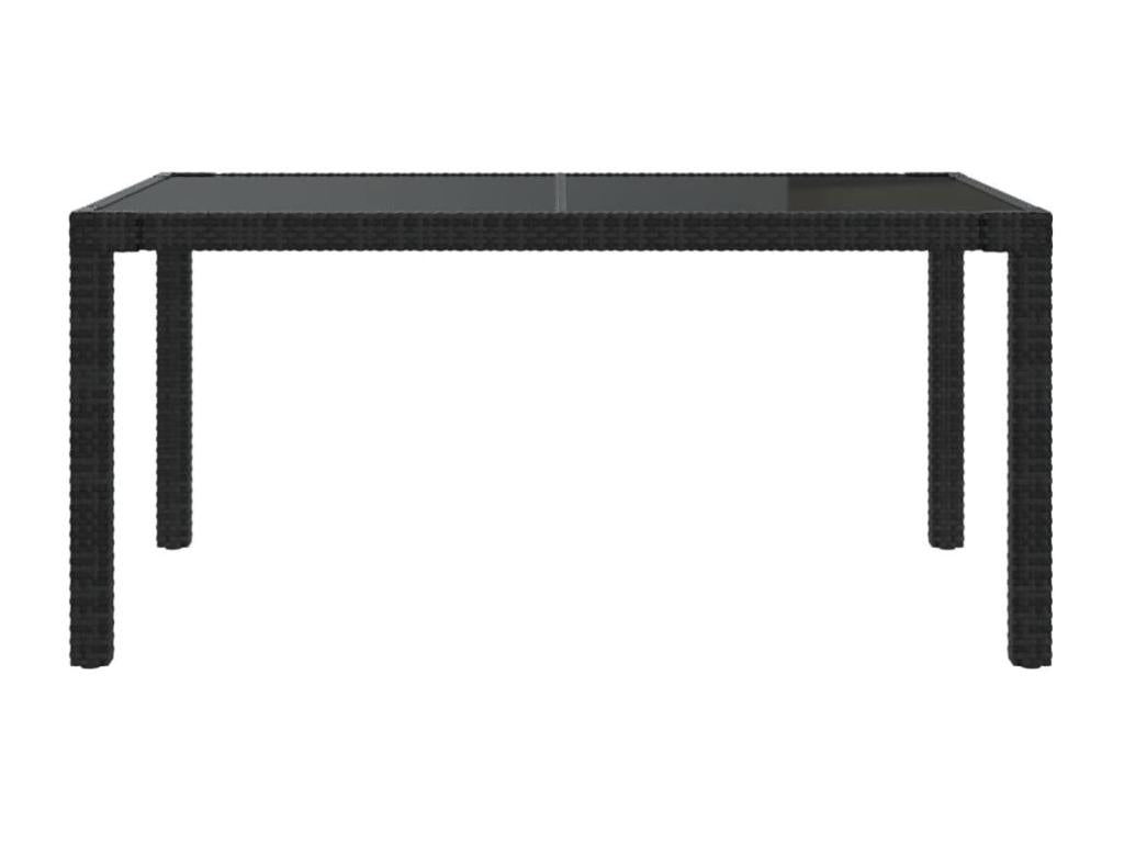 Salon d'extérieur 5 pcs avec coussins Résine tressée Noir 2 RQXY31629