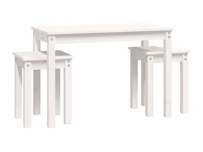 Tables gigognes 3 pcs Blanc Bois de pin massif FZMX97561