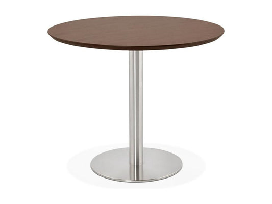 Table de Repas Design Ventoriq 90cm Noyer UNTM50379