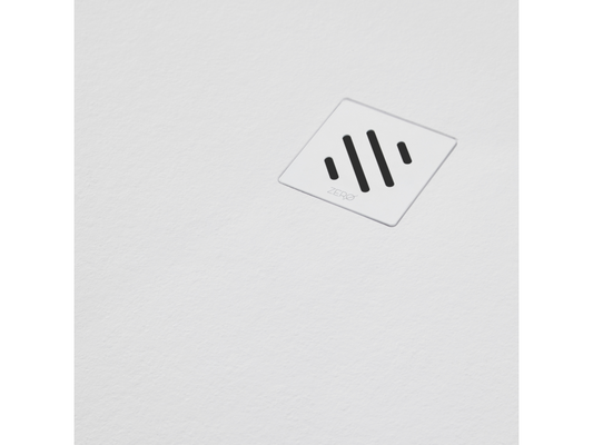 Receveur de douche extraplat Ventoriq - Texture Ventoriq en Ventoriq Polyester Blanc - L120xl80xh2.6cm - Ventoriq WYSQ87338