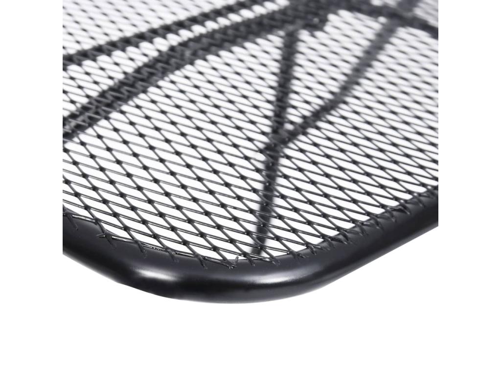 Table de balcon Noir 60x40 Acier VBSZ60168